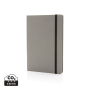GRS-gecertificeerd RPET A5-notitieboek, grijs, zwart