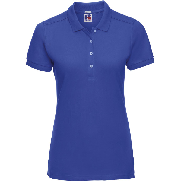Ladies' Stretch Polo Shirt Azure blue XXL