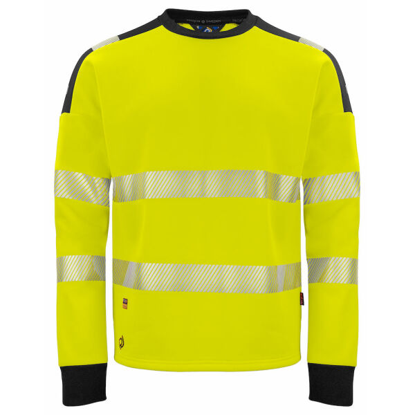 6108 Sweatshirt Roundneck Yellow/black XXL