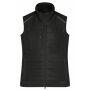 Ladies' Hybrid Vest - black/black - 3XL