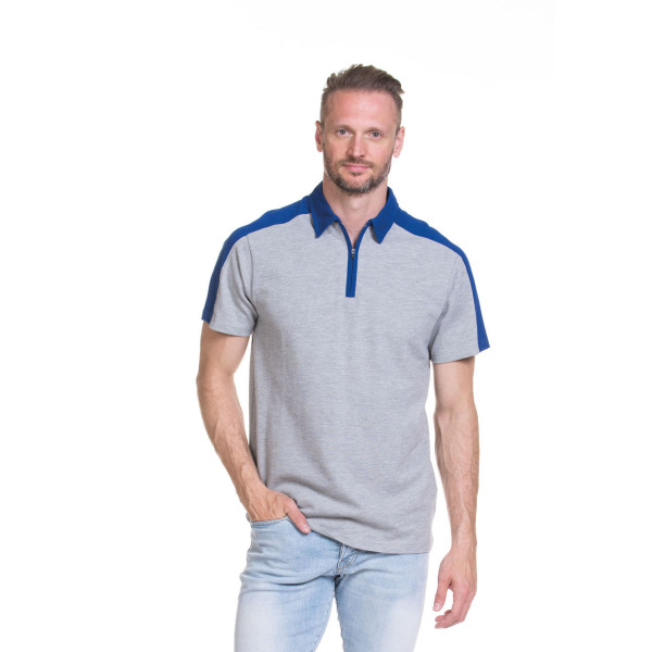 L&S Polo Zip SS for him
