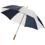 Karl 30" golf umbrella with wooden handle - Navy/White