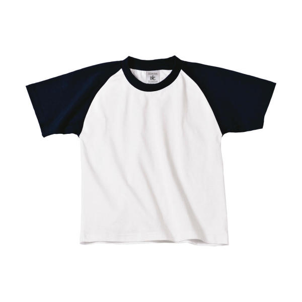 Base-Ball/kids T-Shirt - White/Navy - 12/14 (152/164)