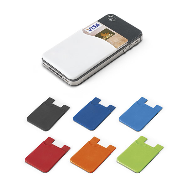 SHELLEY. Silicone smartphone card holder