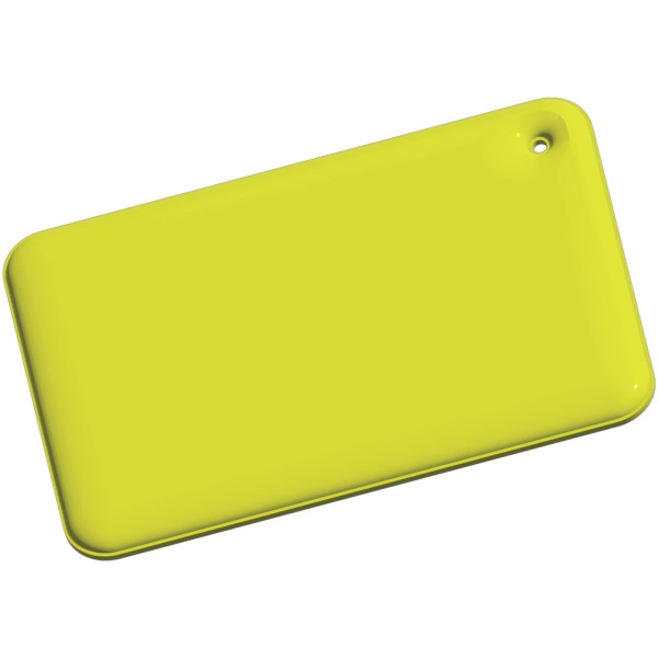 RFX™ H-10 rectangular reflective PVC hanger small - Neon yellow