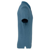 Gevlamde polo korte mouwen volwassene Steel Blue Heather XL