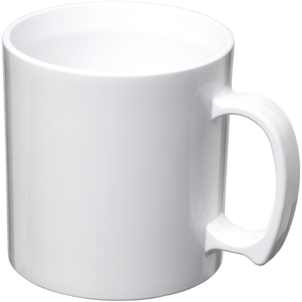 Standard 300 ml plastic mug - White