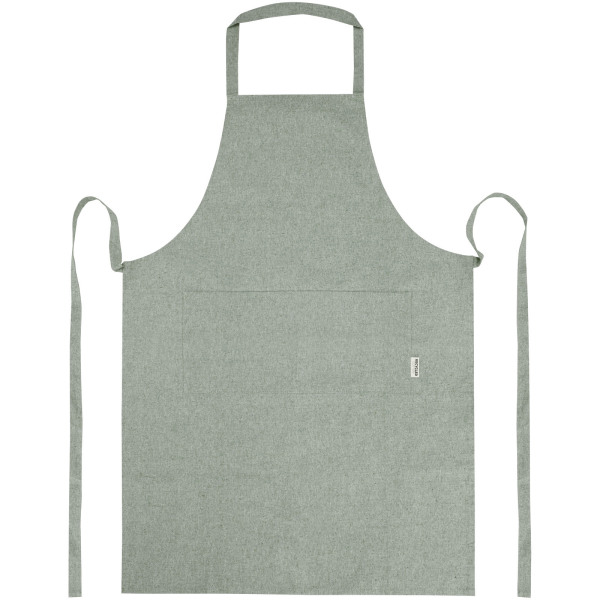 Pheebs 200 g/m² recycled cotton apron - Heather green