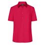 Ladies' Business Shirt Short-Sleeved - red - 3XL