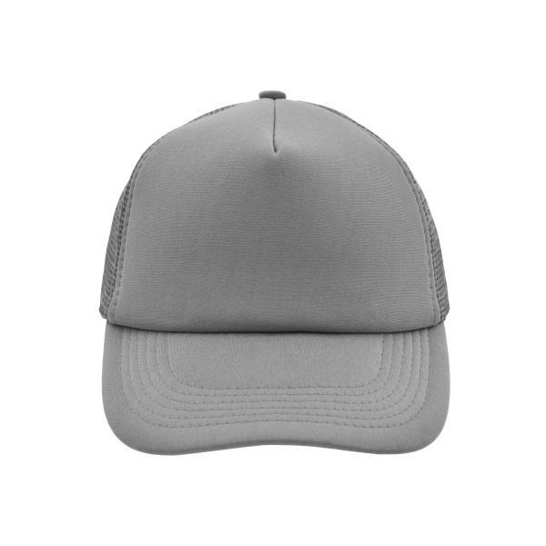 MB070 5 Panel Polyester Mesh Cap donkergrijs one size