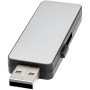 Oplichtende USB met wit licht - Zwart/Zilver/Wit - 1GB