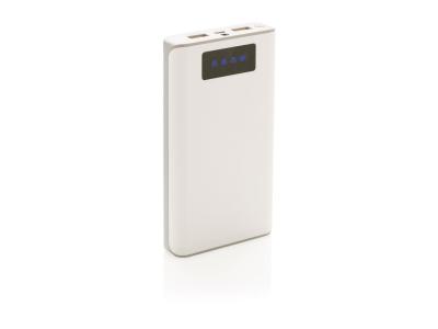 10.000 mAh powerbank met display, wit 10.000 mAh powerbank met display, wit
