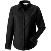 Ladies' Long Sleeve Easy Care Oxford Shirt Black XXL
