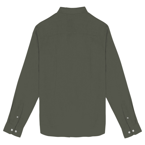 Leinen-Bluse für Damen Organic Khaki XS