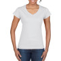 Gildan T-shirt V-Neck SoftStyle SS for her White XL