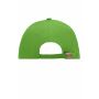 MB024 6 Panel Sandwich Cap - lime-green/white - one size
