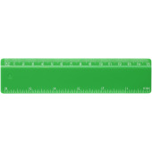 Refari liniaal van 15 cm van gerecycled plastic - Groen
