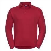 RUS Heavy Duty Collar Sweatshirt, Classic Red, M