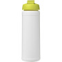 Baseline® Plus 750 ml flip lid sport bottle - White/Lime