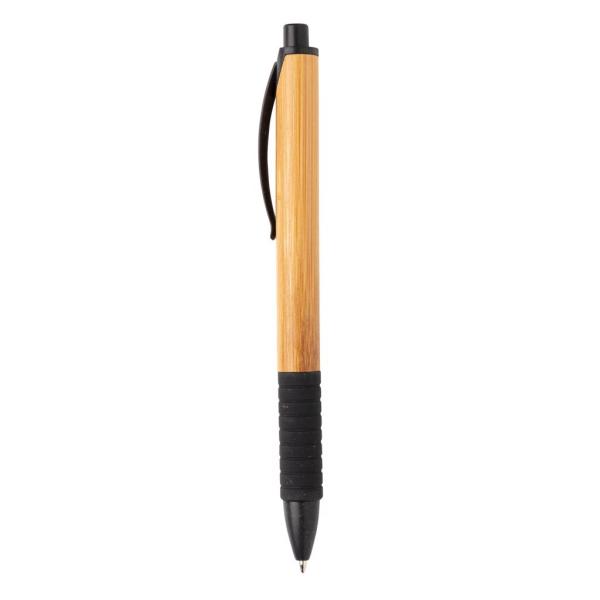Bamboo & wheat straw pen, black