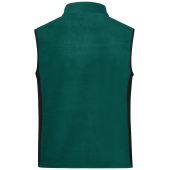 Men's Workwear Fleece Vest - STRONG - - dark-green/black - 6XL