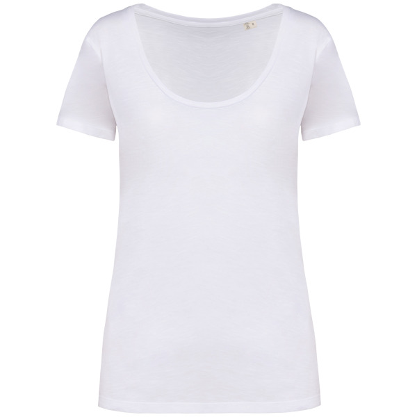 Dames  slub T-shirt - 130 gr/m2 White XS