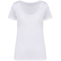 Dames  slub T-shirt White XS