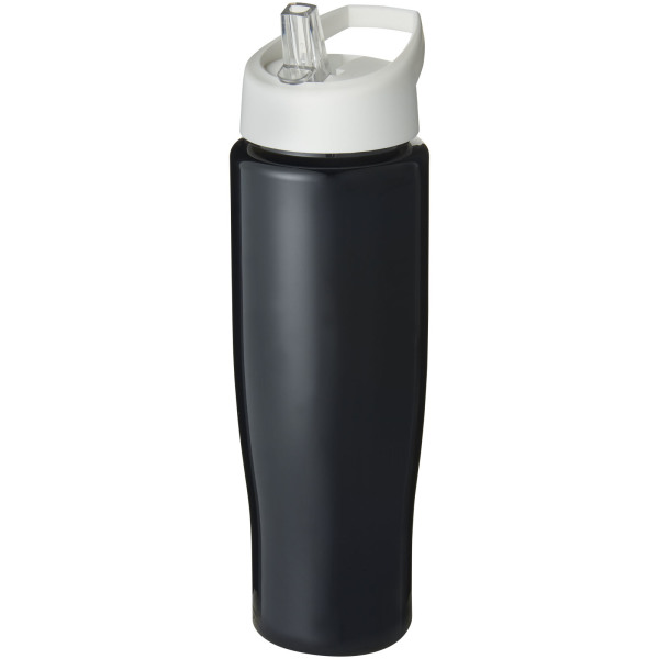 H2O Active® Tempo 700 ml spout lid sport bottle - Solid black/White