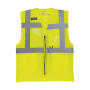 Fluo Open Mesh Executive Waistcoat - Fluo Yellow - M
