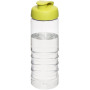 H2O Active® Treble 750 ml sportfles met kanteldeksel - Transparant/Lime
