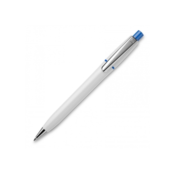 Ball pen Semyr Chrome hardcolour - White / Blue