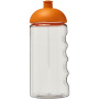 H2O Active® Bop 500 ml bidon met koepeldeksel - Transparant/Oranje
