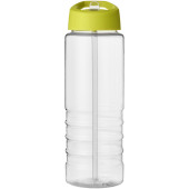 H2O Active® Treble 750 ml sportfles met tuitdeksel - Transparant/Lime
