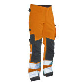 -2221 Hivis service trousers star oranjezwart C156