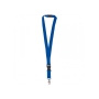Polyester lanyard 20mm with buckle and hook - Royal Blue 286C
