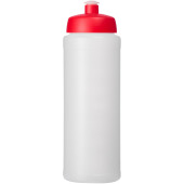 Baseline® Plus 750 ml drikkeflaske med håndtag og kuppelformet låg - Transparent/Rød