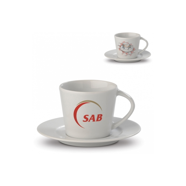Cup and saucer Firenze 100ml - White