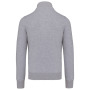 Herensweater met rits Oxford Grey M