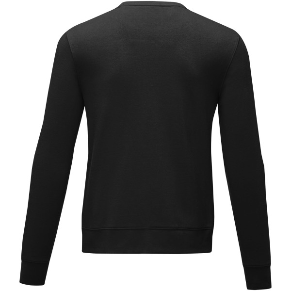 Zenon men’s crewneck sweater - Solid black - XS