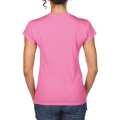 Softstyle® Fitted Ladies' V-neck T-shirt Azalea XL