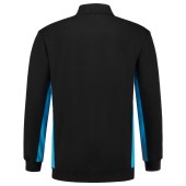 Polosweater Bicolor Borstzak 302001 Black-Turquoise 4XL