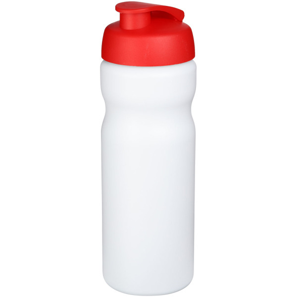 Baseline® Plus 650 ml flip lid sport bottle - White/Red