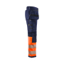 High Vis werkbroek 4-weg-stretch met gereedschapszakken