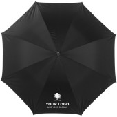 Polyester (190T) paraplu Melisande zwart/zilver