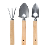 3-delige houten tuinierset, groen