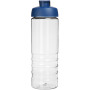 H2O Active® Treble 750 ml sportfles met kanteldeksel - Transparant/Blauw