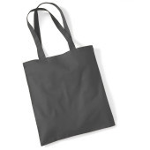 Shopper bag long handles Graphite Grey One Size