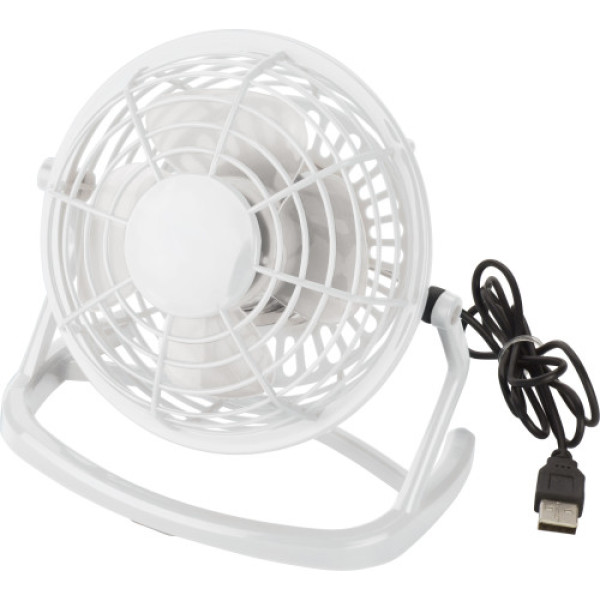 USB-Ventilator aus Kunststoff Preston Weiß