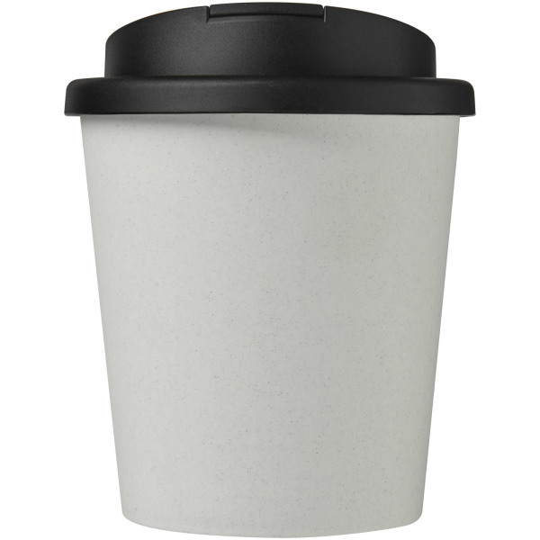 Americano® Espresso Eco 250 ml recycled tumbler with spill-proof lid - White/Solid black