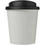 Americano® Espresso Eco 250 ml gerecyclede beker met knoeibestendig deksel - Wit/Zwart